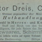 Victor Dreis Cleve Werbeanzeige 1897